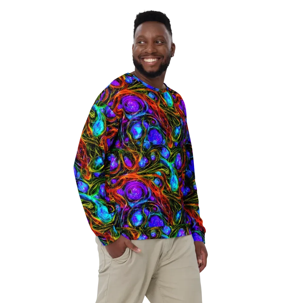 Neon Wildflower on Sweatshirt — Front