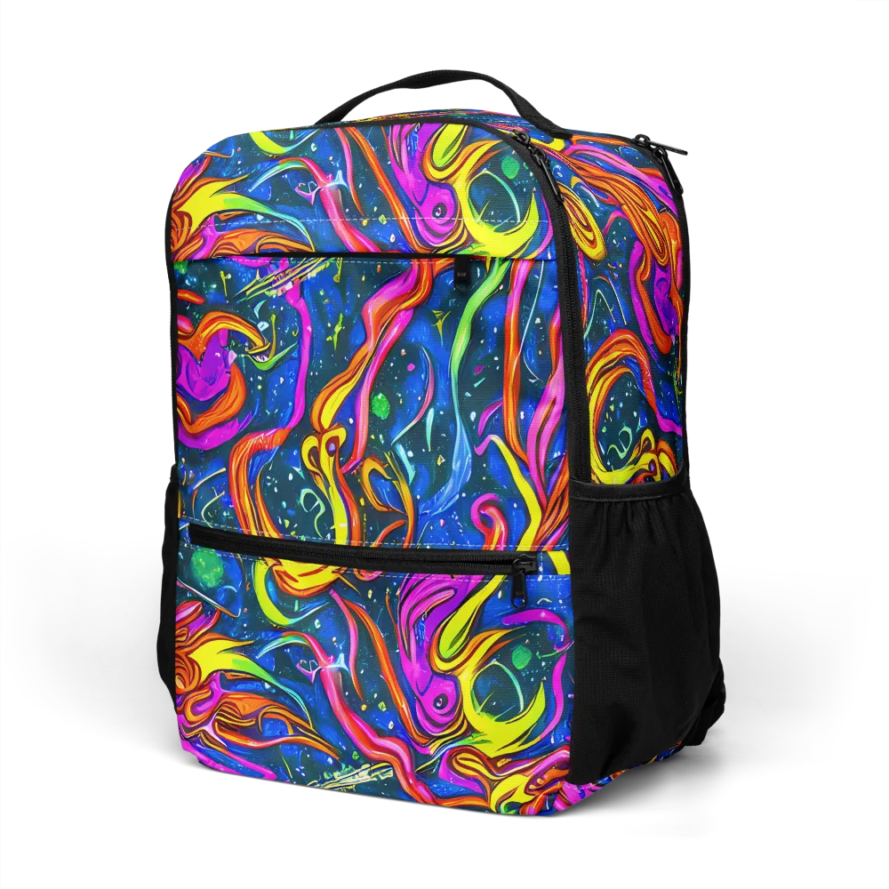 Galaxy Groove on Utility Backpack — Left Front