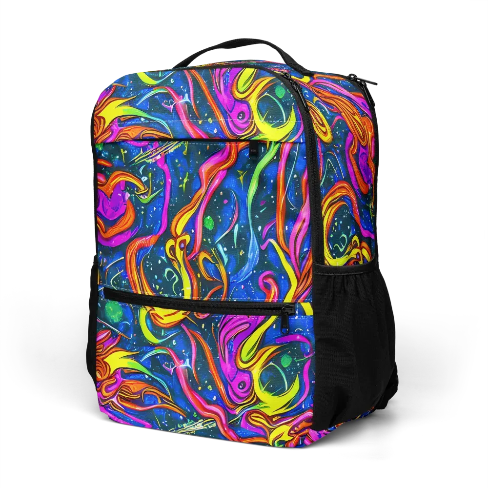 Galaxy Groove on Utility Backpack — Left Front