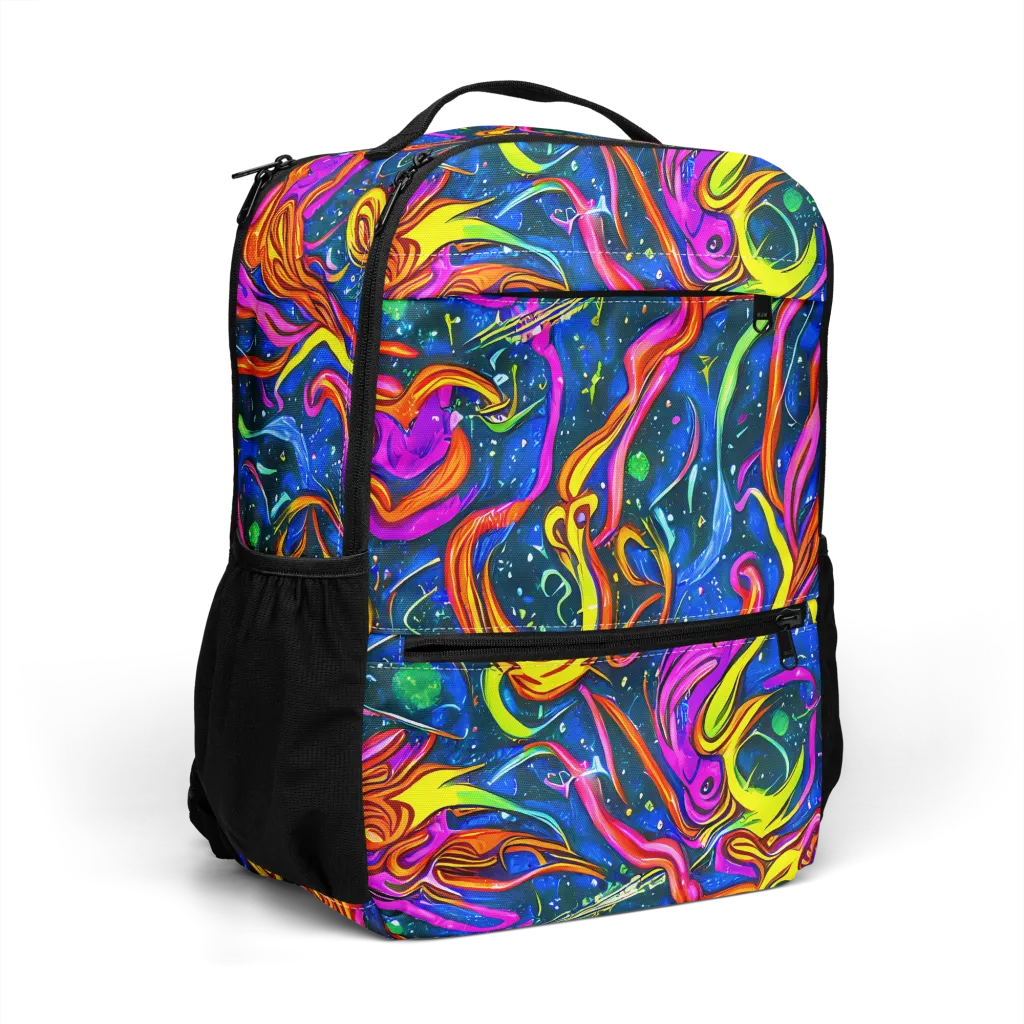 Galaxy Groove on Utility Backpack — Right Front