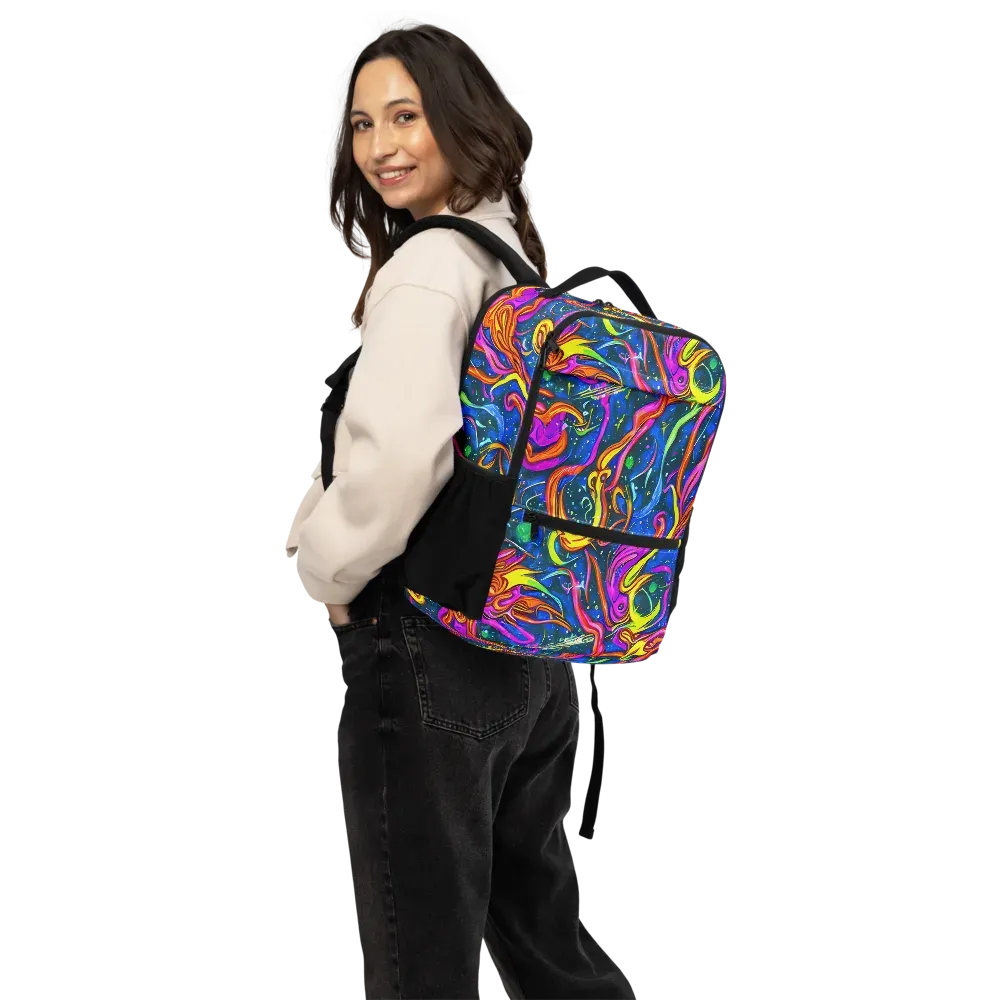 Galaxy Groove on Utility Backpack — Back