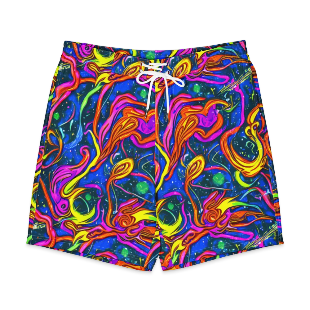 Galaxy Groove on Men's Board Shorts — Front