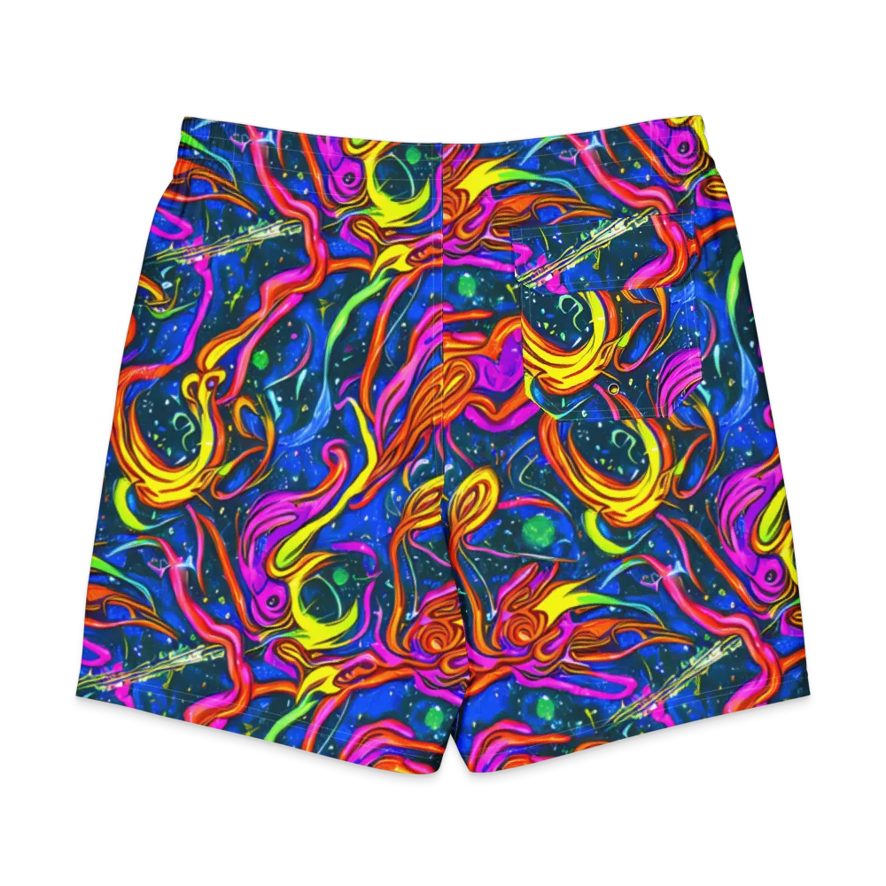 Galaxy Groove on Men's Board Shorts — Back