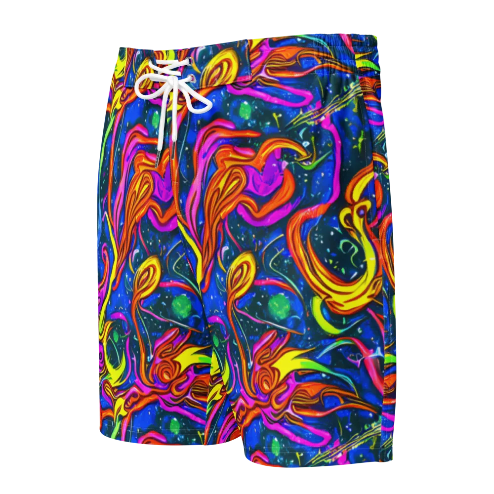 Galaxy Groove on Men's Board Shorts — Front