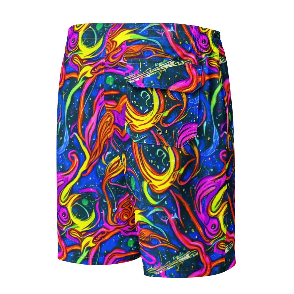 Galaxy Groove on Men's Board Shorts — Back