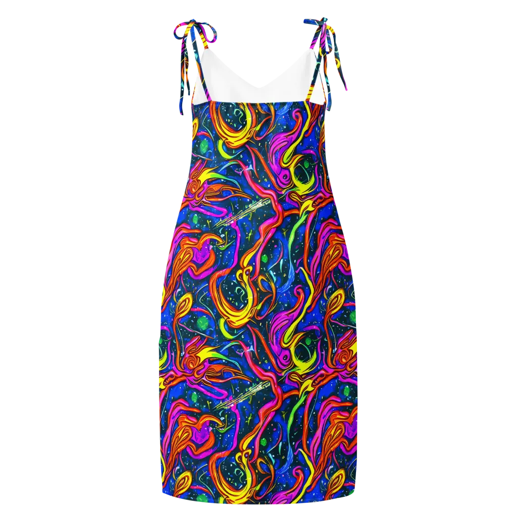 Galaxy Groove on Slip Dress — Back