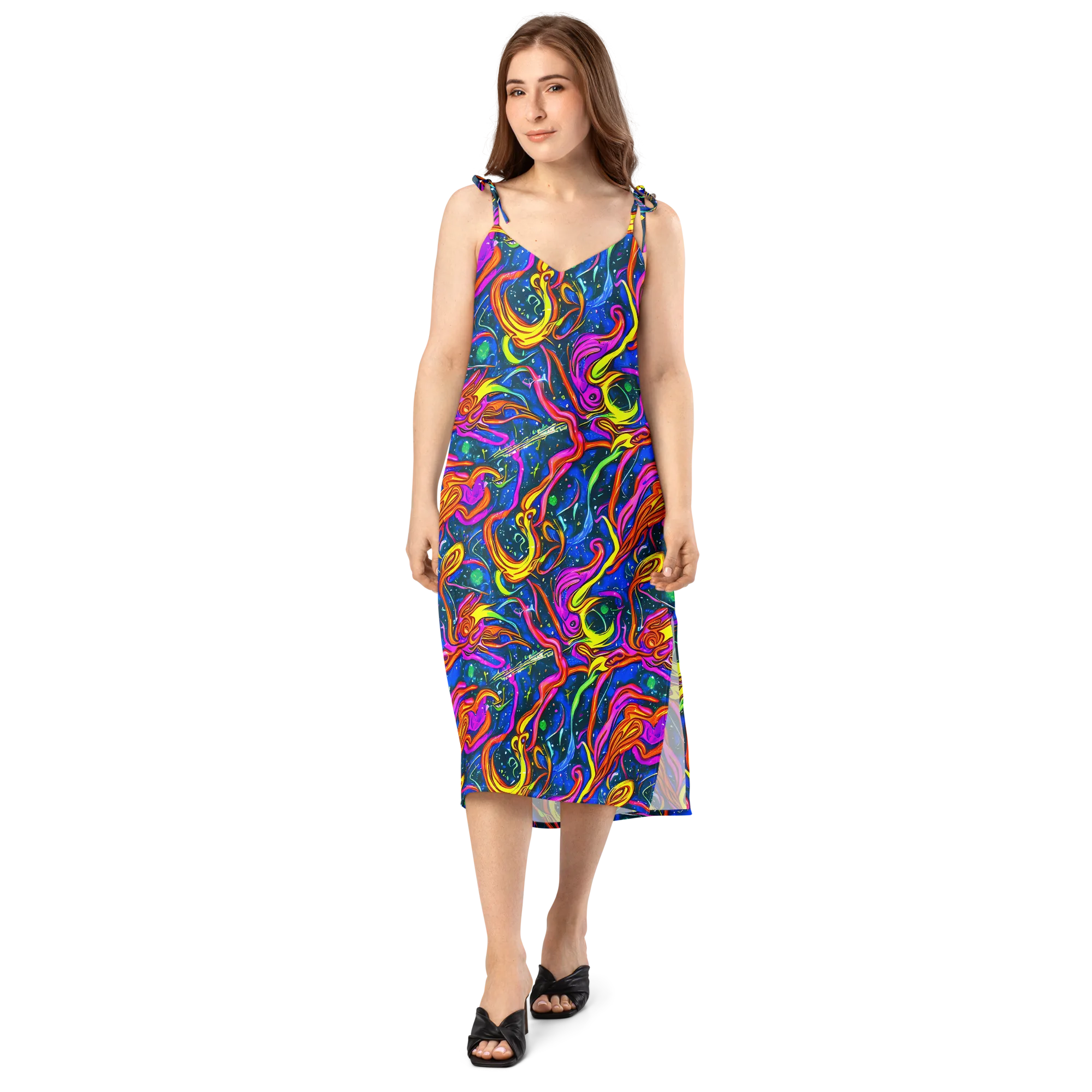 Galaxy Groove on Slip Dress — Front