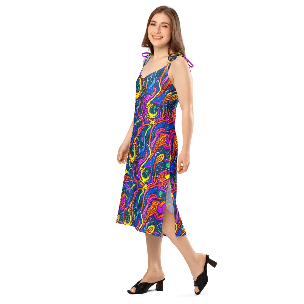 Galaxy Groove on Slip Dress — Left Front