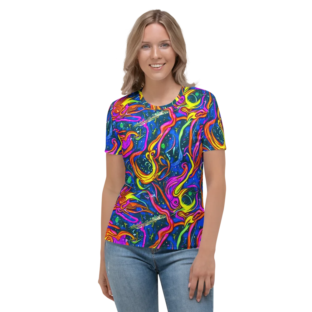 Galaxy Groove on Women's Crew Neck T-Shirt — Front