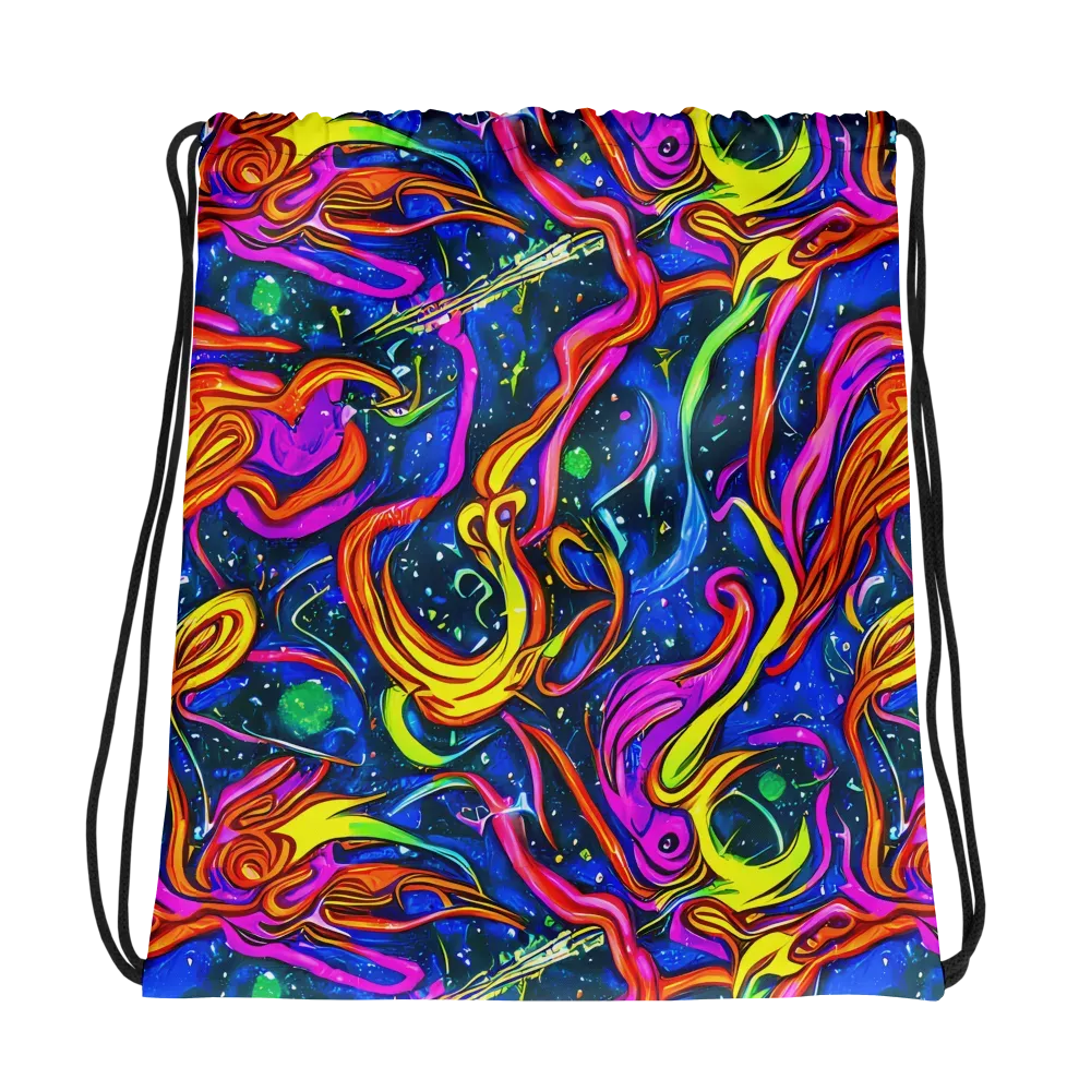 Galaxy Groove on Drawstring Bag — Photo