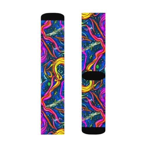 Galaxy Groove on a Socks
