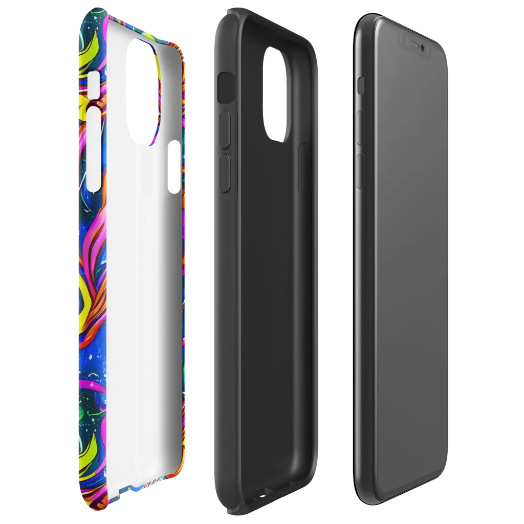 Galaxy Groove on Tough Case for iPhone® — Right