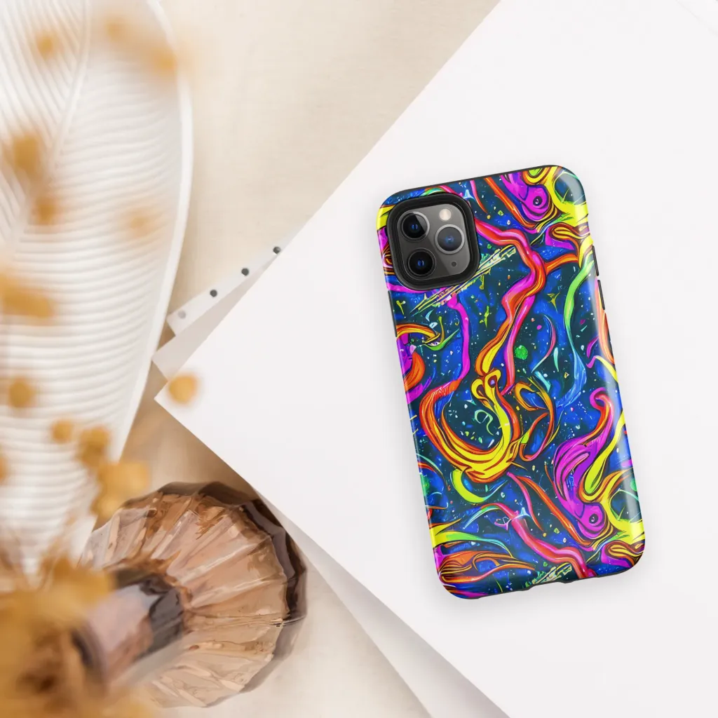 Galaxy Groove on Tough Case for iPhone® — Front