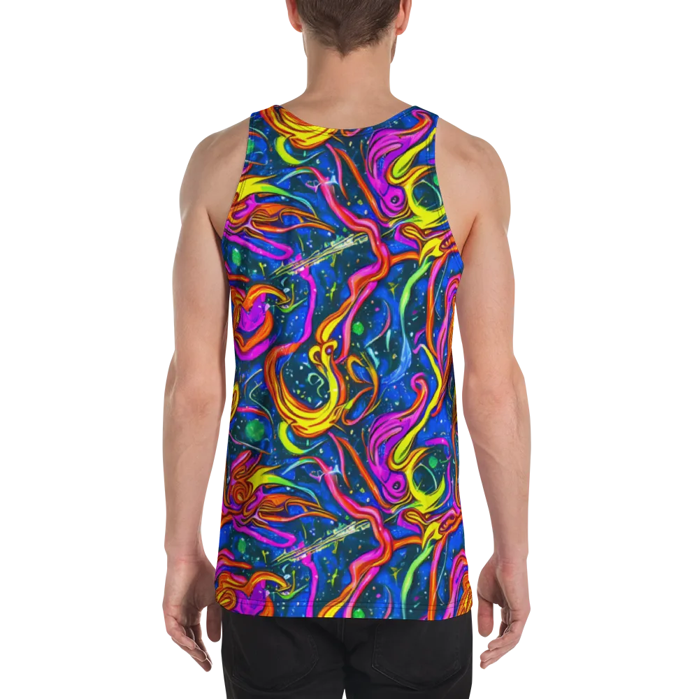 Galaxy Groove on Men's Tank Top — Back
