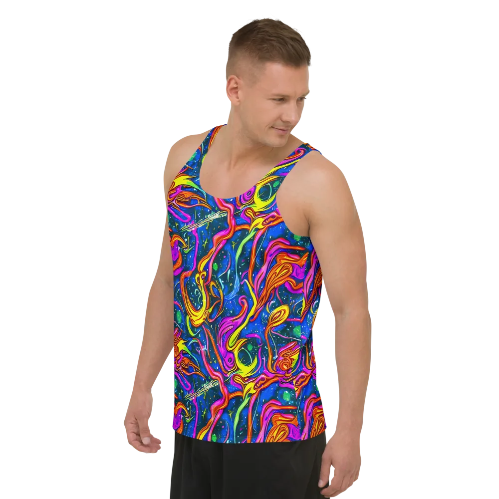 Galaxy Groove on Men's Tank Top — Left Front