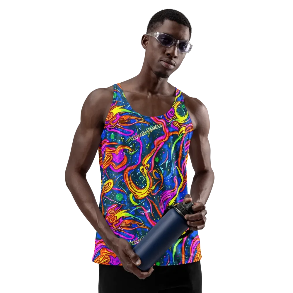 Galaxy Groove on Men's Tank Top — Front