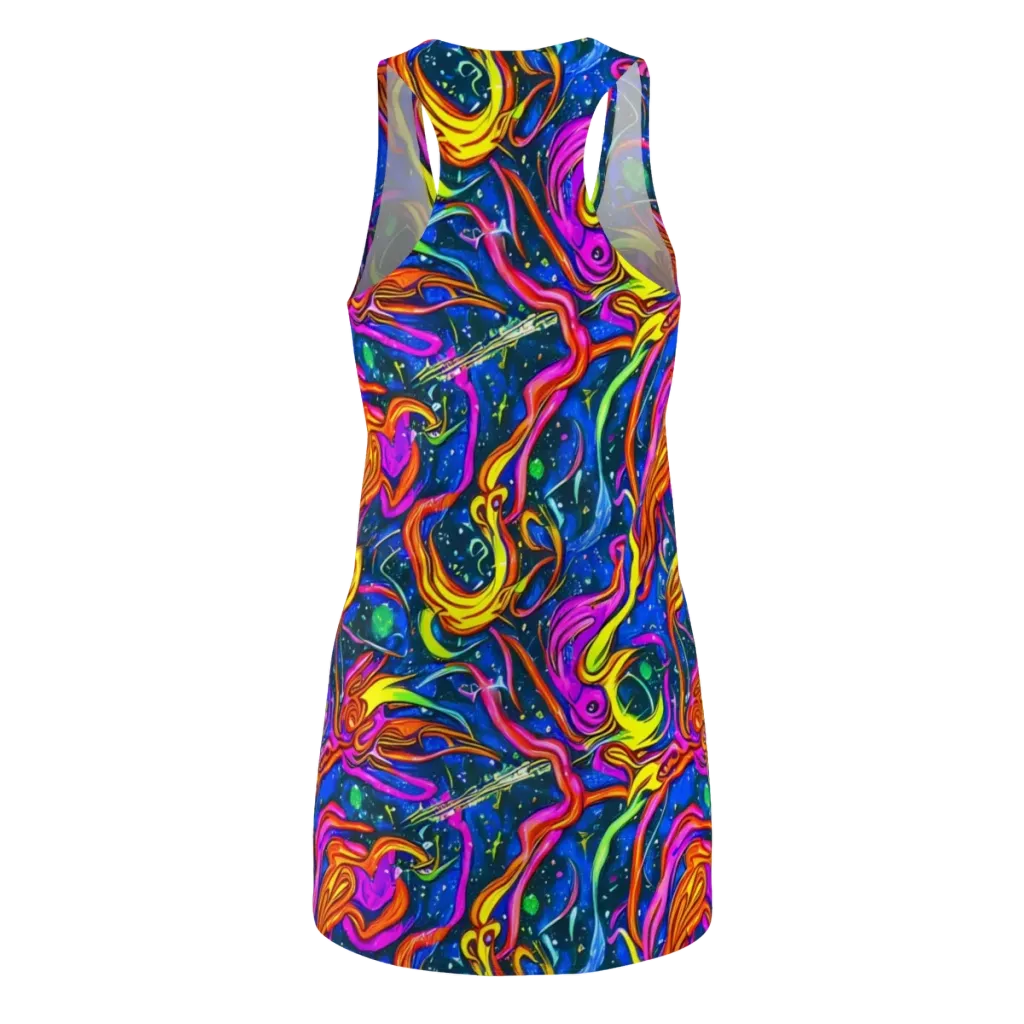 Galaxy Groove on Racerback Dress — Back