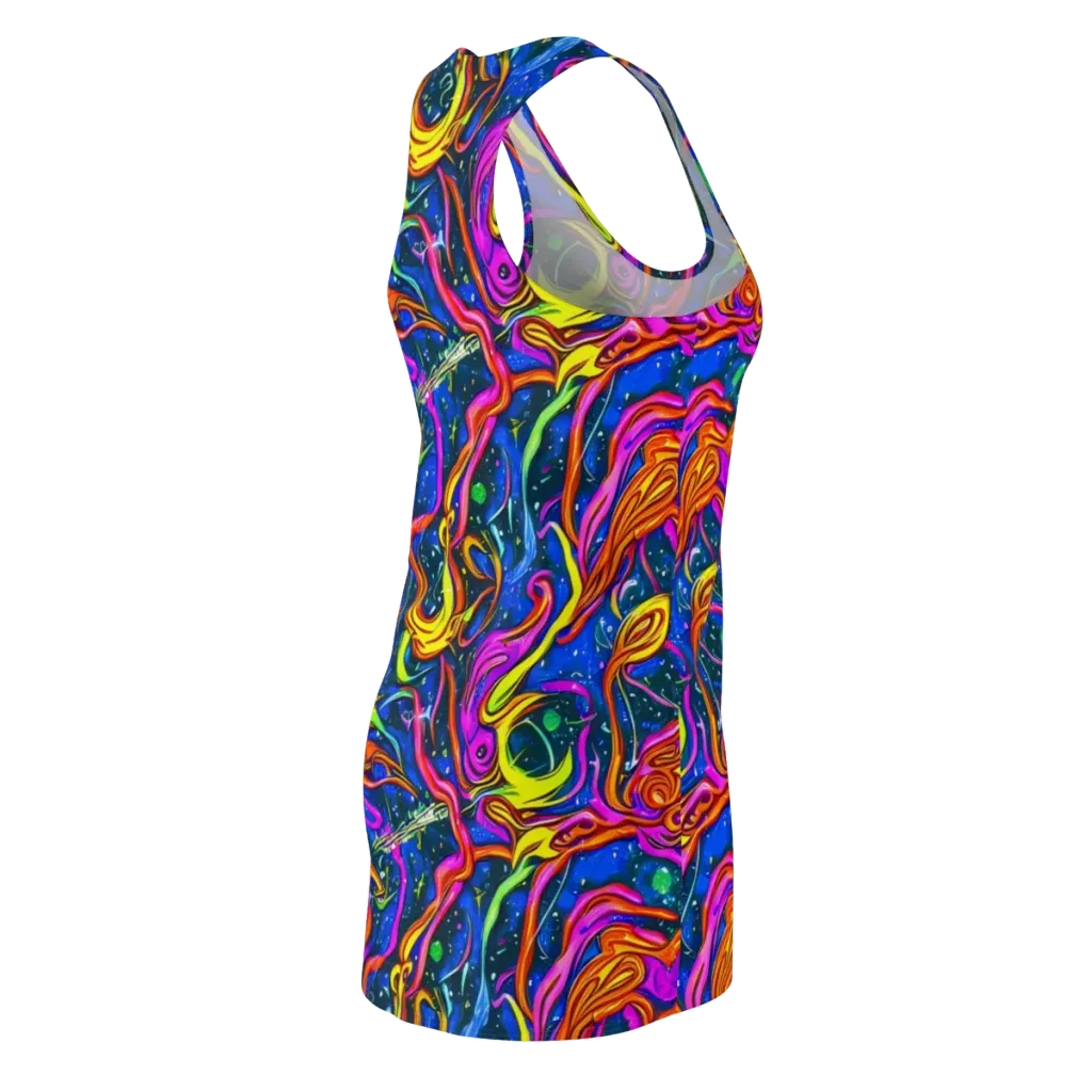 Galaxy Groove on Racerback Dress — Back Side