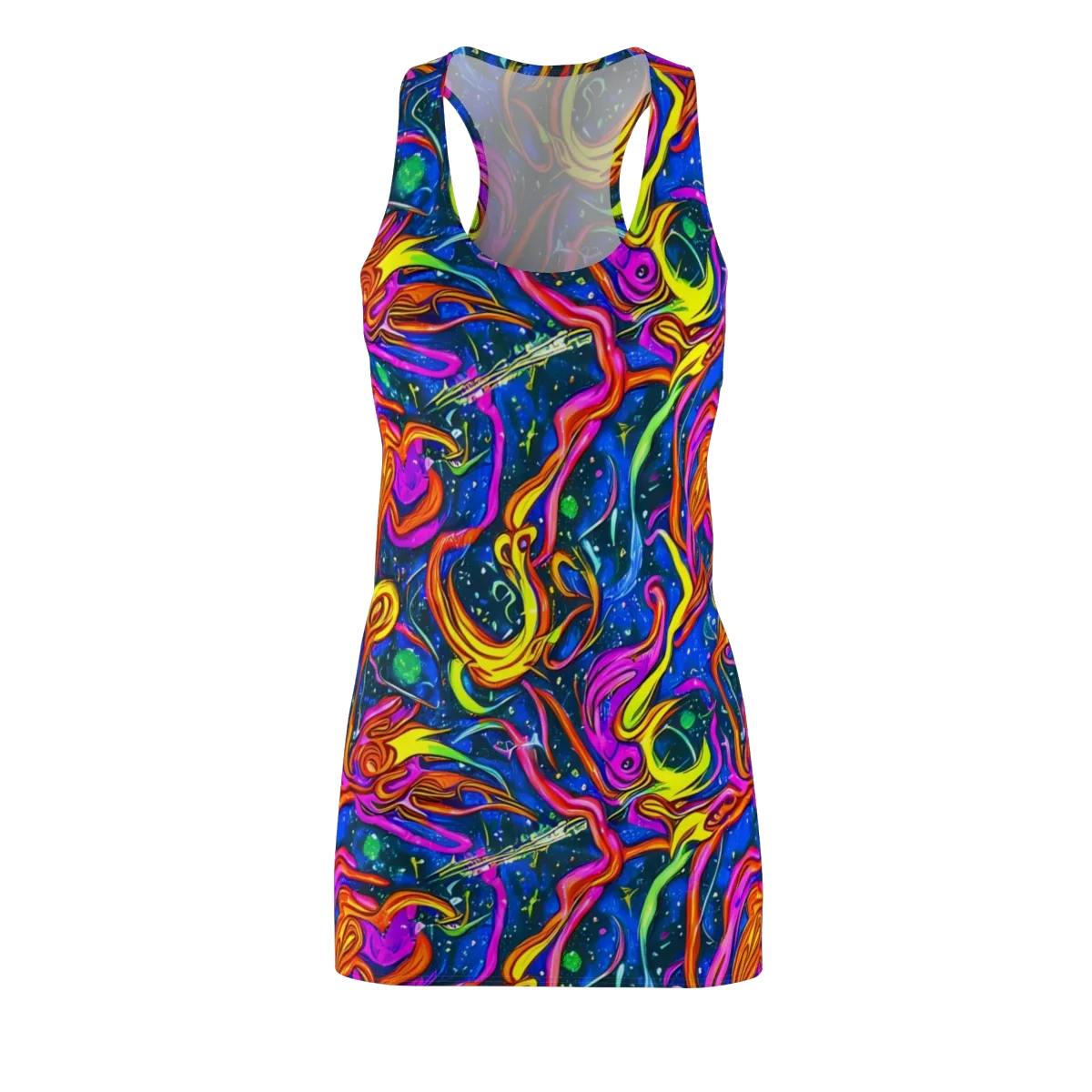 Galaxy Groove on Racerback Dress — Front