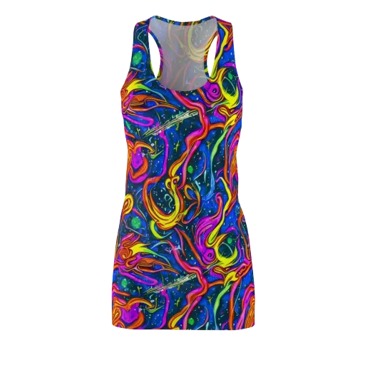 Galaxy Groove on a Racerback Dress