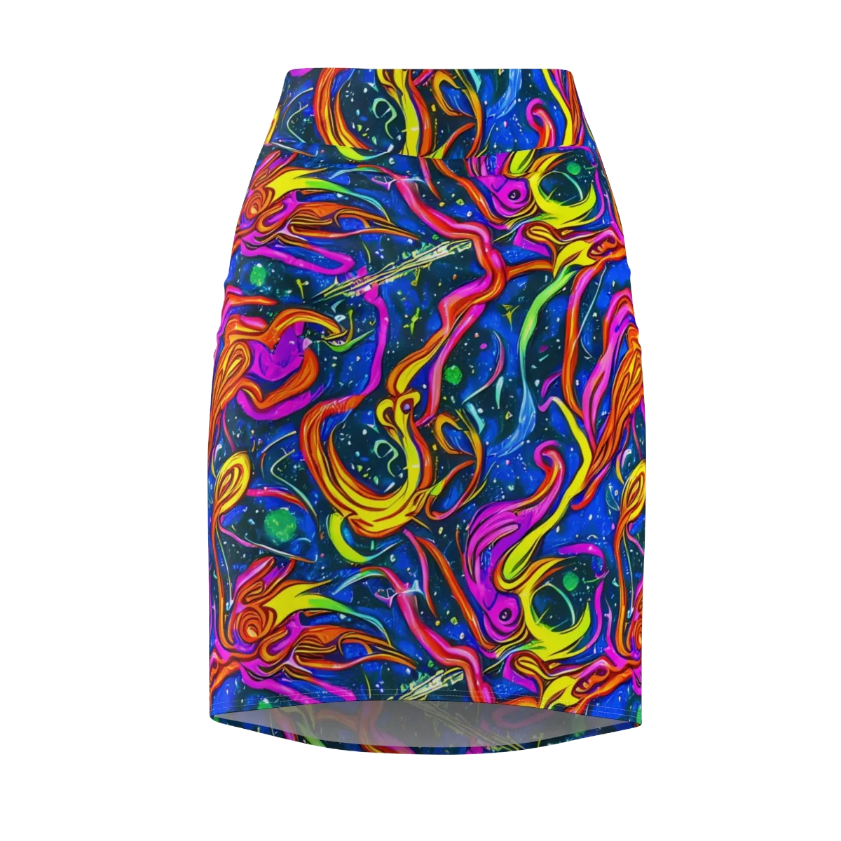 Galaxy Groove on Pencil Skirt — Front