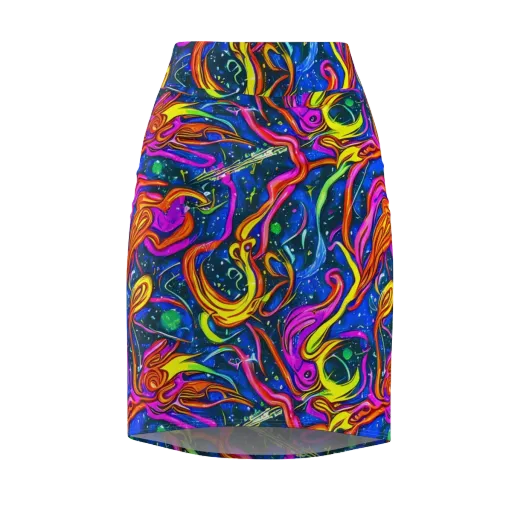 Galaxy Groove on a Pencil Skirt