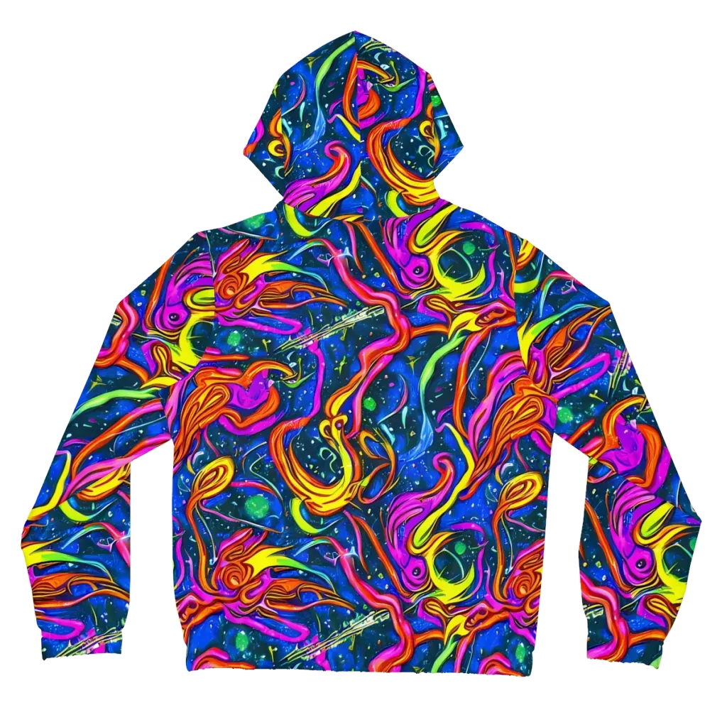 Galaxy Groove on Women's Full-Zip Hoodie — Back