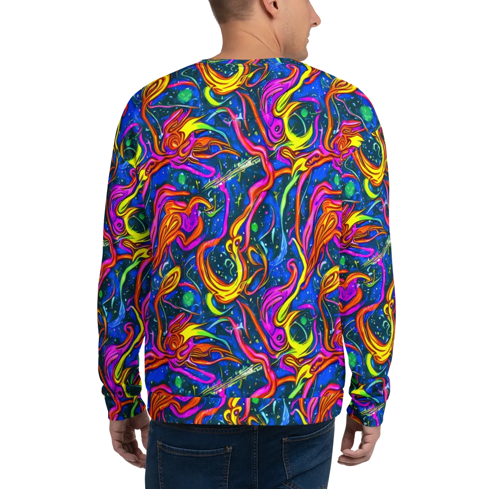 Galaxy Groove on Sweatshirt — Back