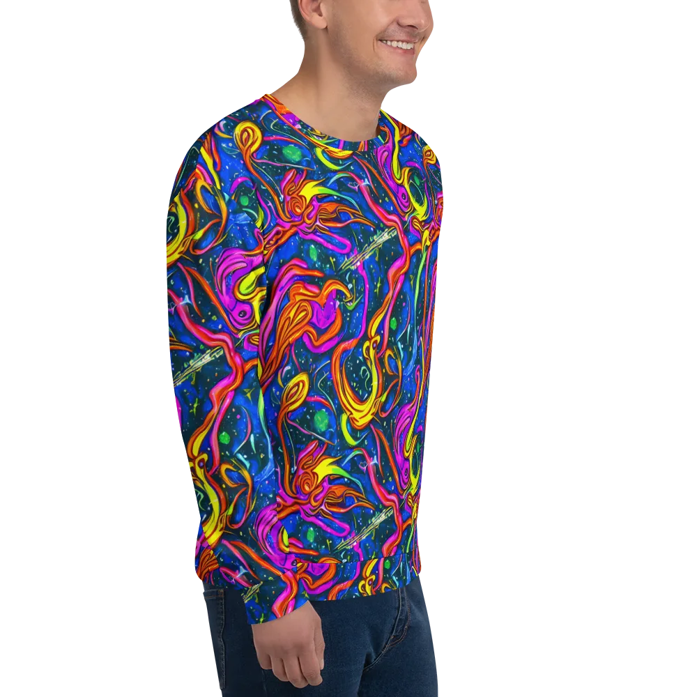 Galaxy Groove on Sweatshirt — Right Front
