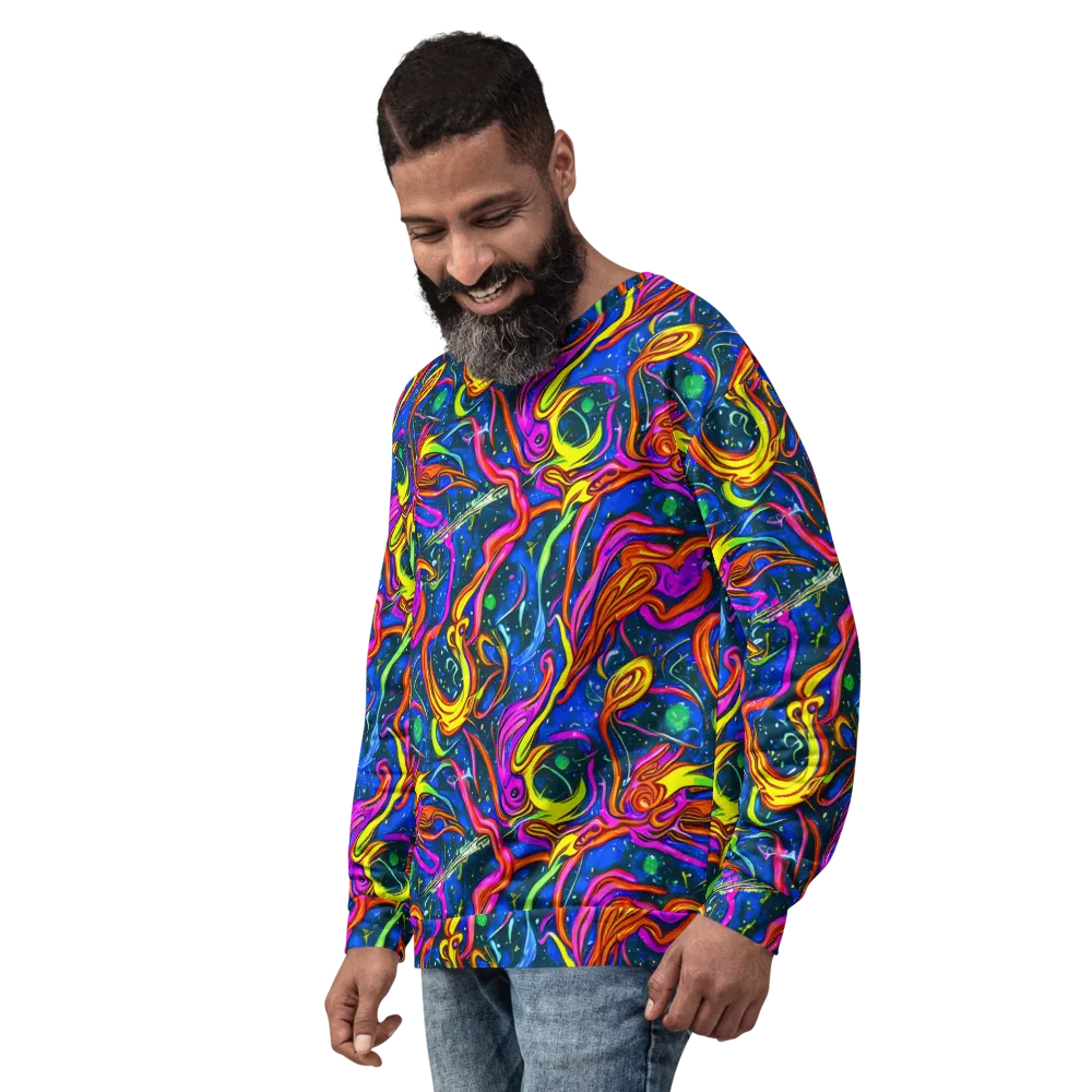 Galaxy Groove on Sweatshirt — Left Front
