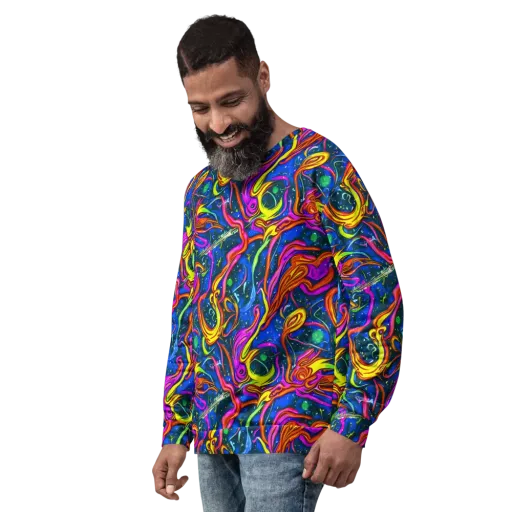 Galaxy Groove on a Sweatshirt
