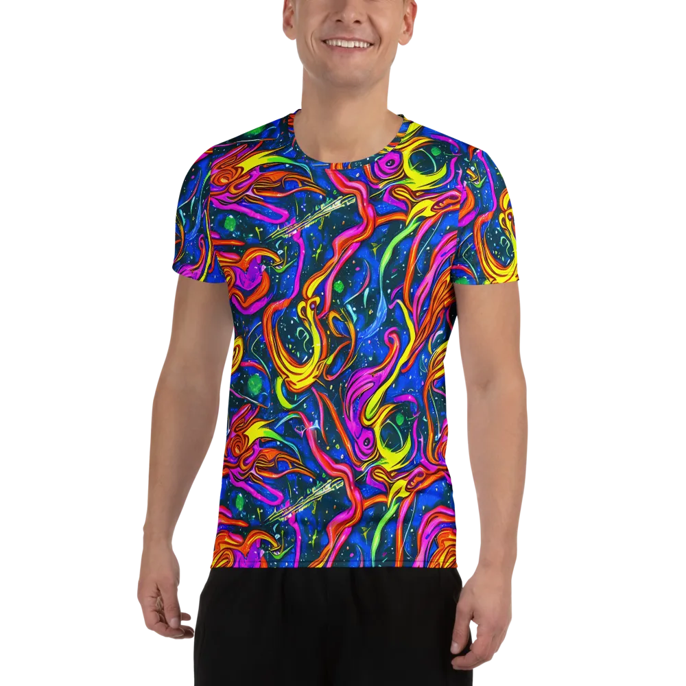 Galaxy Groove on Men's Athletic T-Shirt — Front