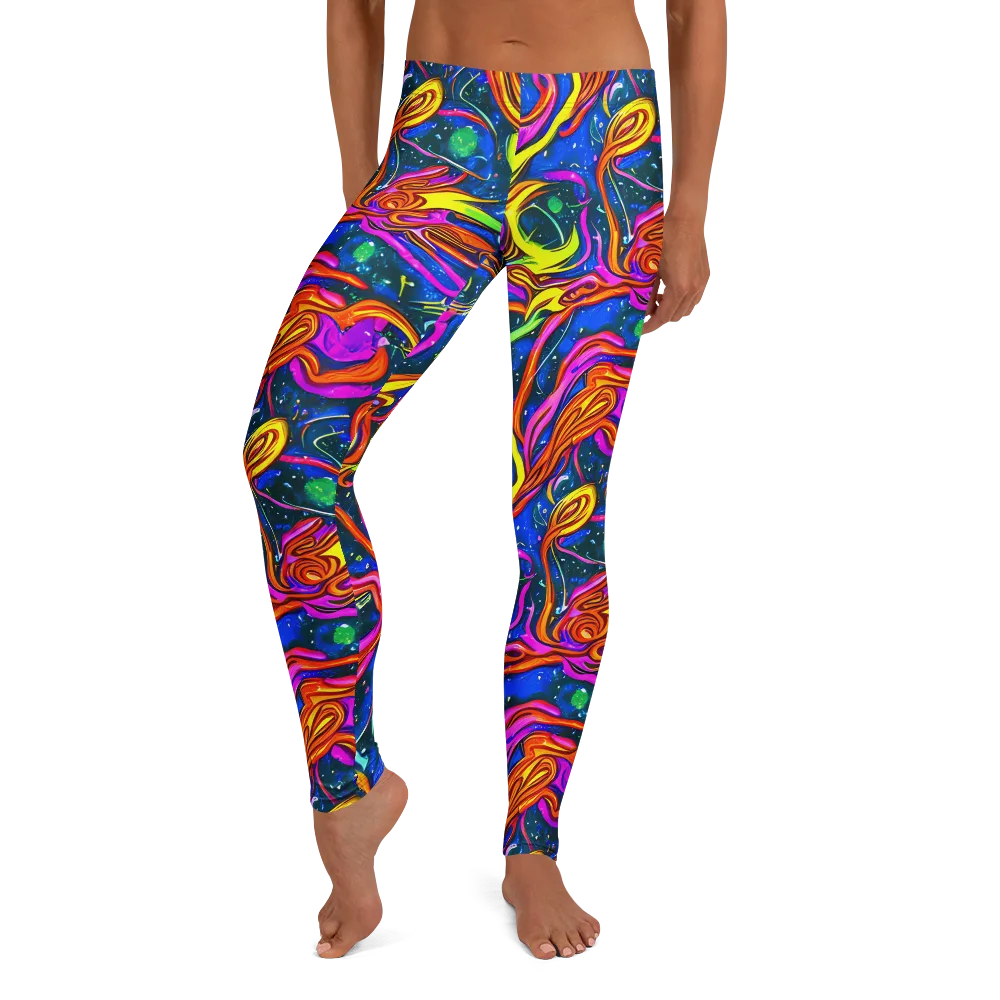 Galaxy Groove on Leggings — Front