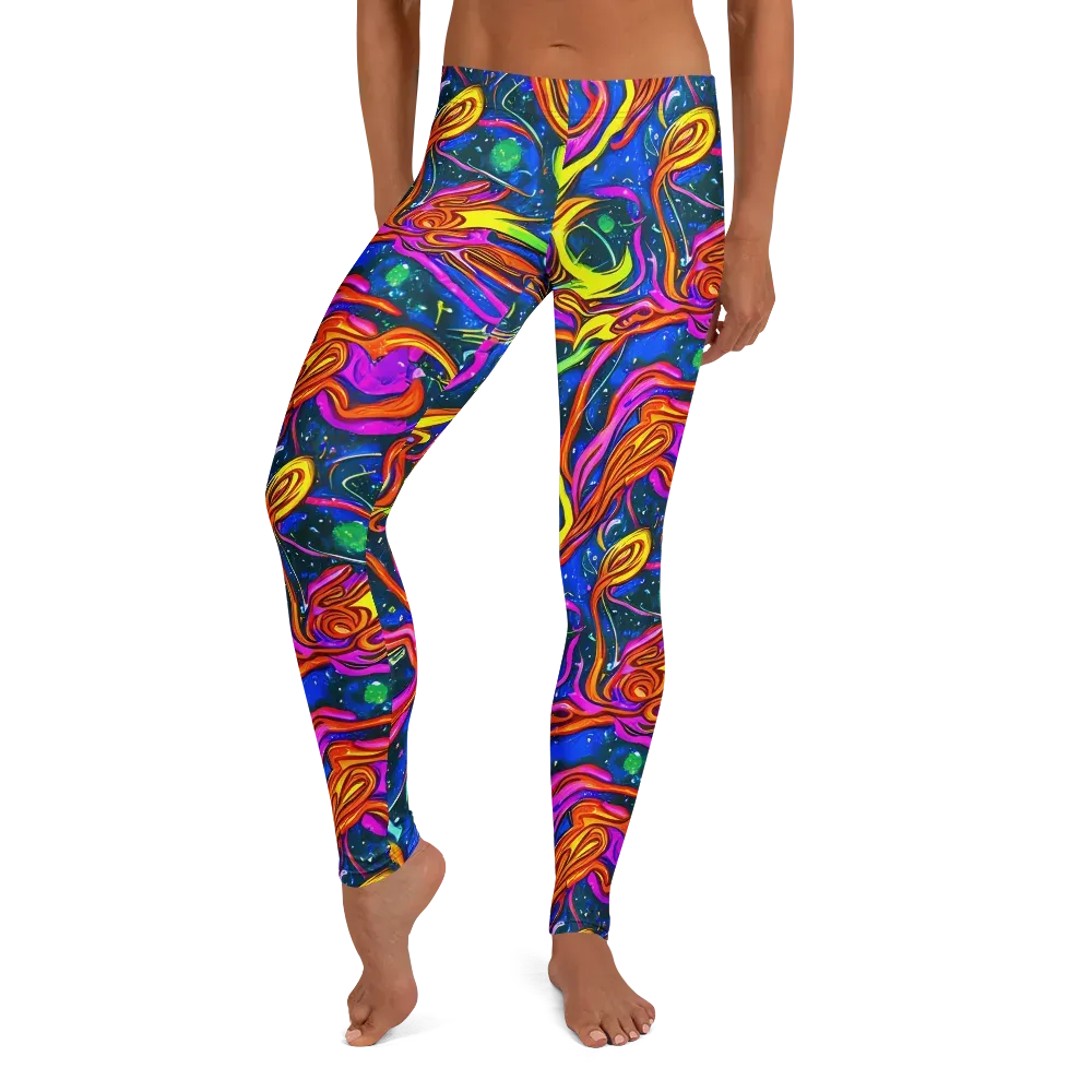 Galaxy Groove on Leggings — Front