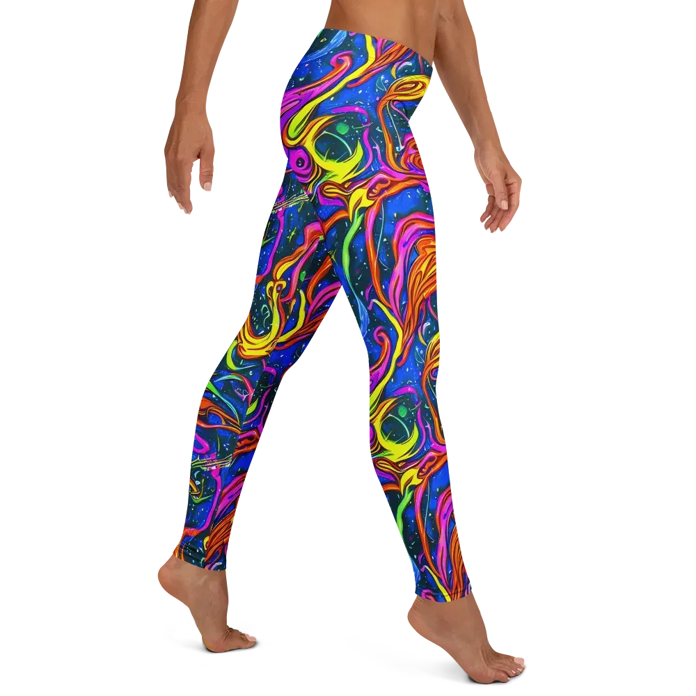 Galaxy Groove on Leggings — Right