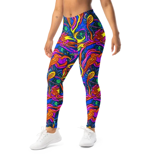 Galaxy Groove on a Leggings