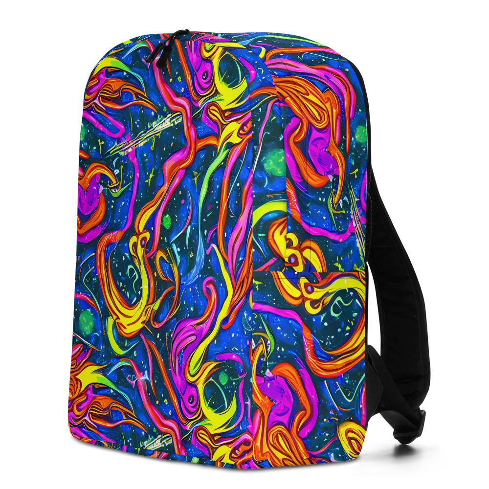 Galaxy Groove on Minimalist Backpack — Left