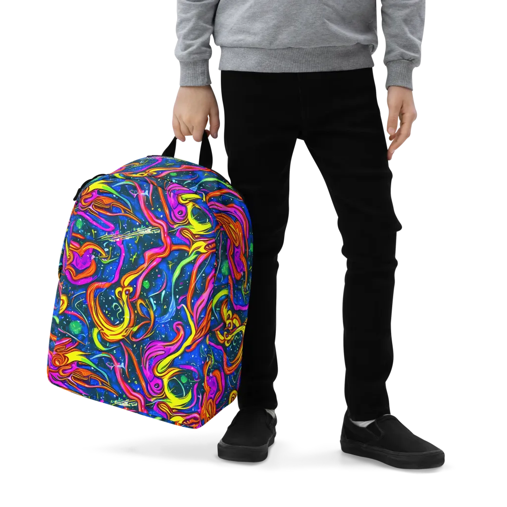 Galaxy Groove on Minimalist Backpack — Zoomed-in