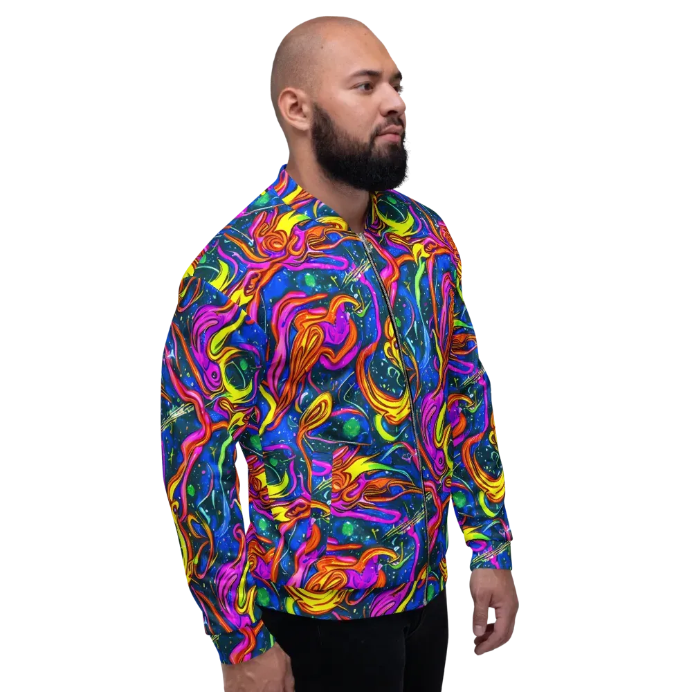 Galaxy Groove on Bomber Jacket — Right