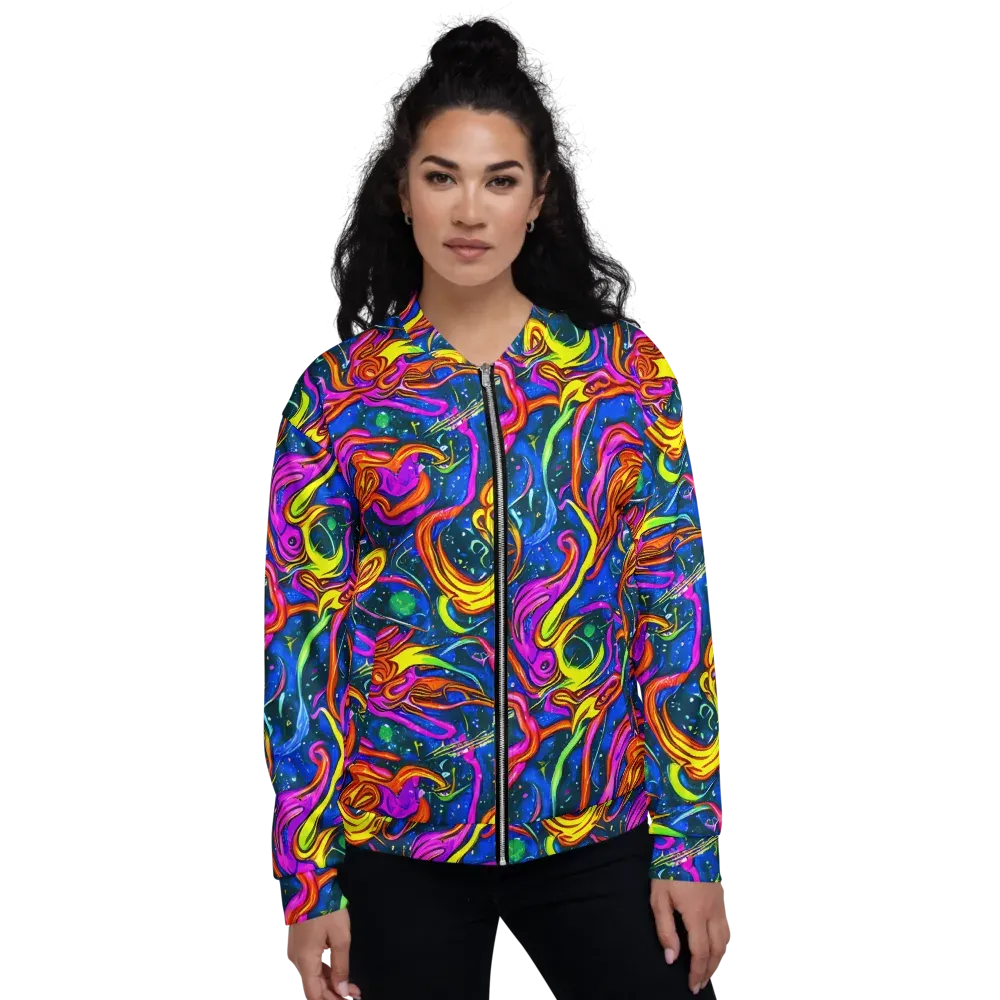 Galaxy Groove on Bomber Jacket — Front