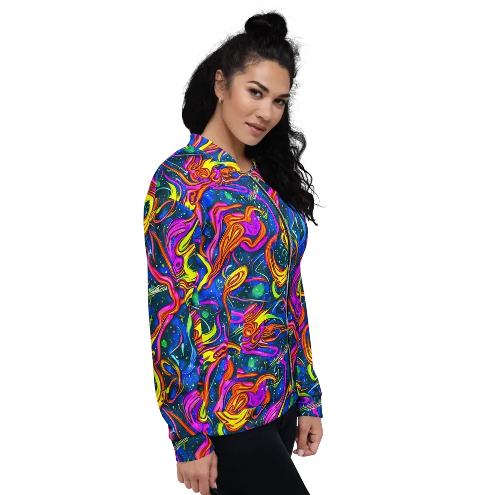 Galaxy Groove on Bomber Jacket — Right