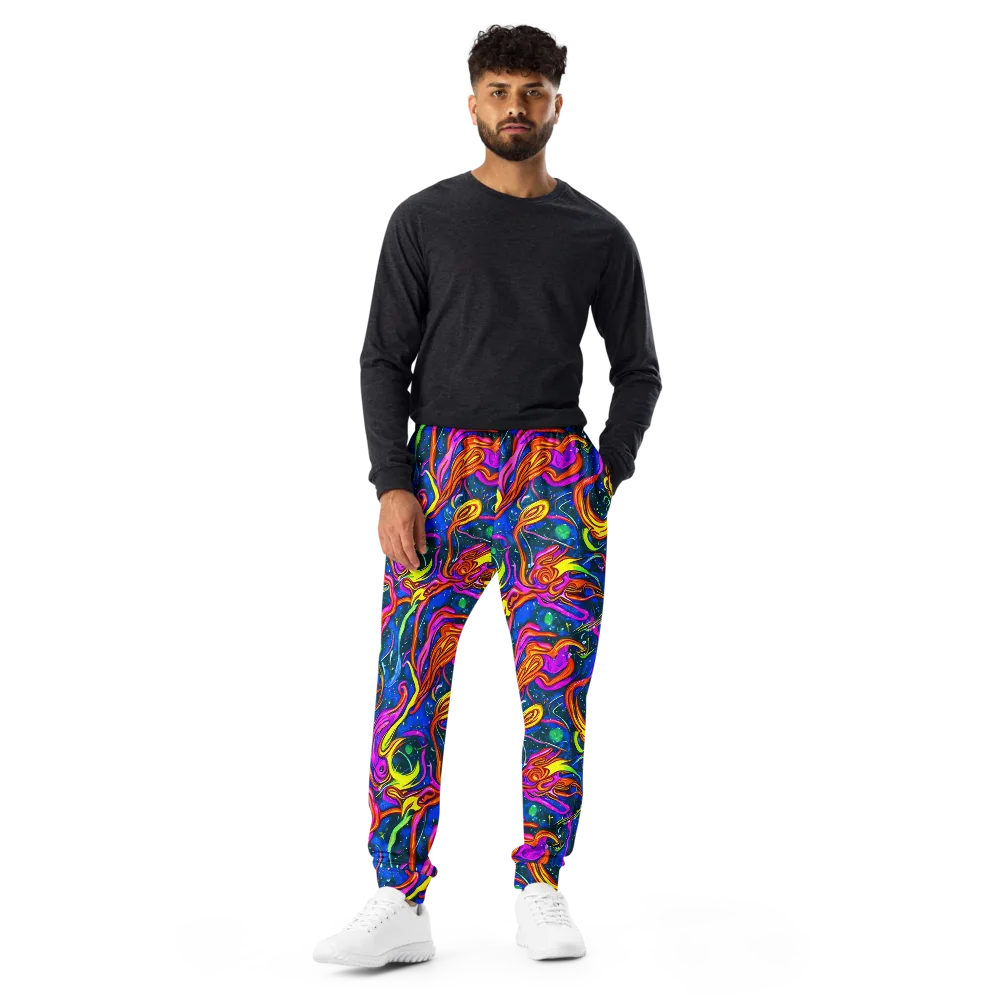 Galaxy Groove on Men's Joggers — Front