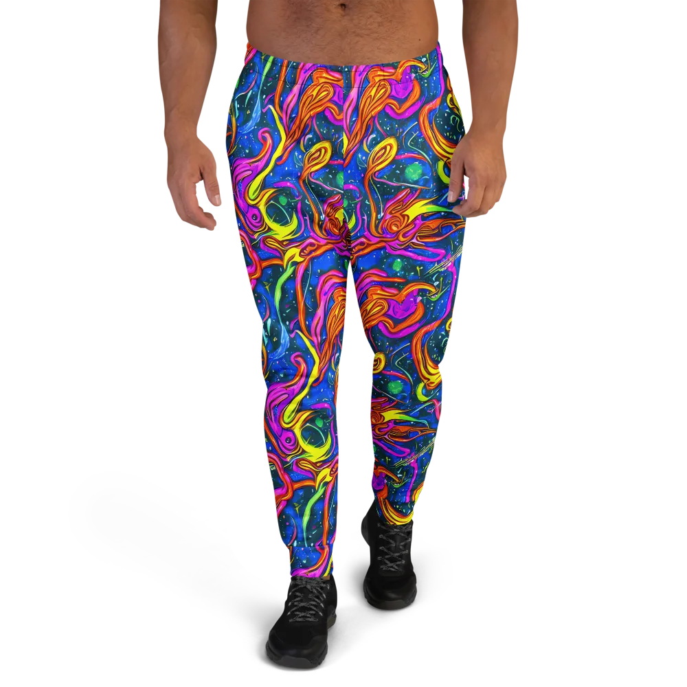 Galaxy Groove on Men's Joggers — Front