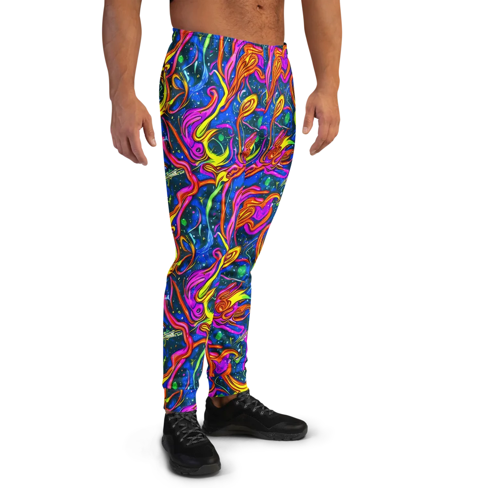 Galaxy Groove on Men's Joggers — Right