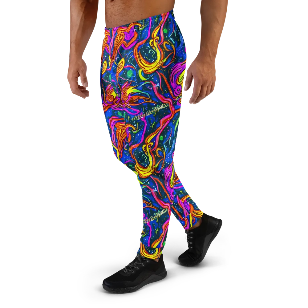 Galaxy Groove on Men's Joggers — Left