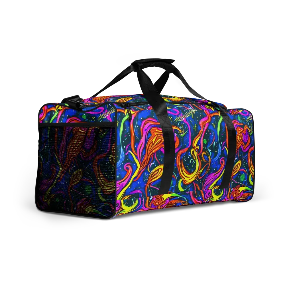 Galaxy Groove on Duffle Bag — Right Front