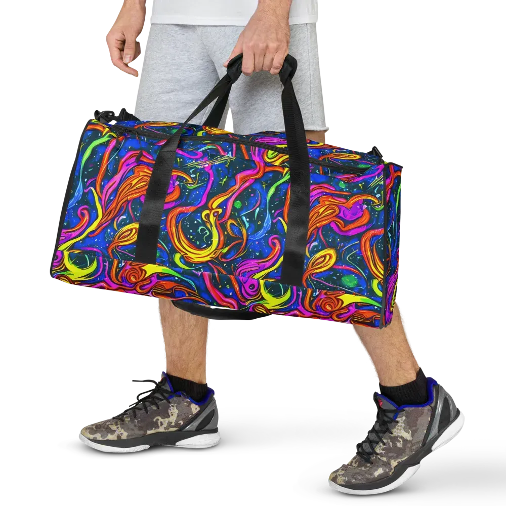 Galaxy Groove on Duffle Bag — Front