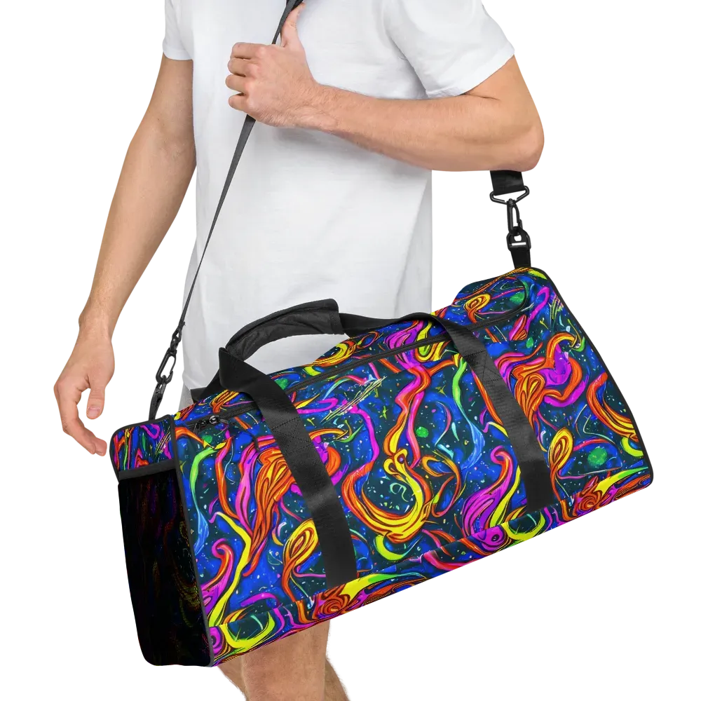 Galaxy Groove on Duffle Bag — Right Front
