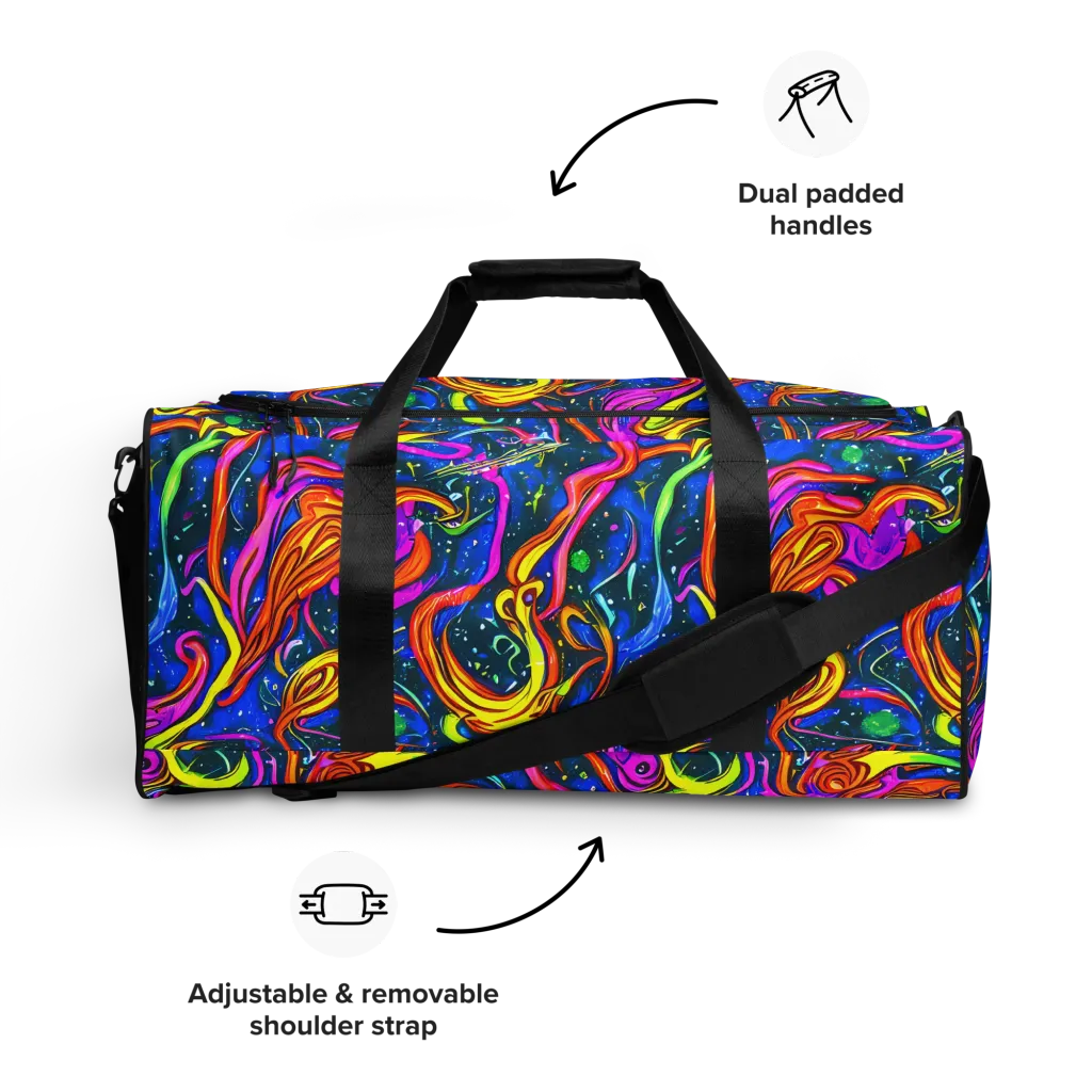 Galaxy Groove on Duffle Bag — Front