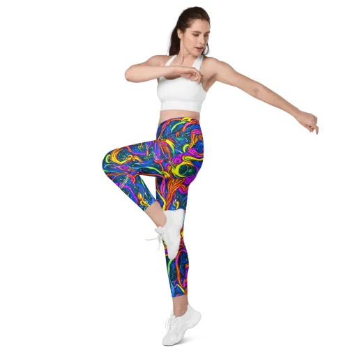 Galaxy Groove on a Leggings with Pockets